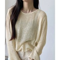 KiraKiraShop/キラキラショップ KiraKiraShop トップス《シアーメッシュロングスリーブプルオーバー 全2色》 ［ssg0422］/507976805
