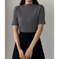 Louere/ルエレ Louere Louere ボトルネック半袖リブニット/507977076