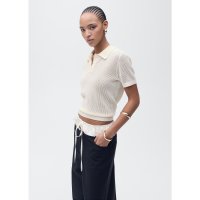 MANGO/ショートスリーブポロネックセーター .－－ VICTORIA/507977318
