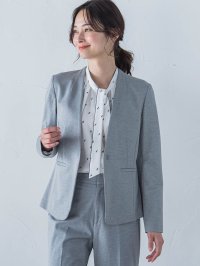 LAUTREAMONT/ロートレアモン LAUTREAMONT コンフォートノーカラージャケット≪洗濯機で洗える/セットアップ対応≫/507977333