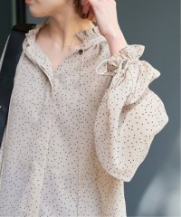 Spick & Span/シアードットフリルリボンブラウス/507977639