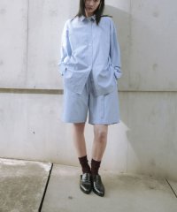 URBAN RESEARCH/new basic　インドスビンコットンストライプハーフパンツ/507977926