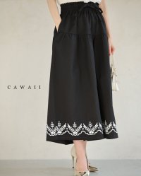 CAWAII/カワイイ CAWAII ぐるりと囲む花柄プリントのゆったりワイドパンツ/507978716