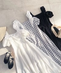 MAJESTIC LEGON/肩レースフリルワンピース/507775321
