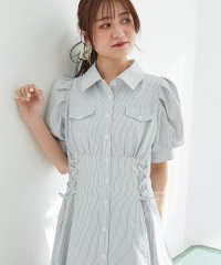 MAJESTIC LEGON/∞サイドレースアップシャツワンピース/507832254
