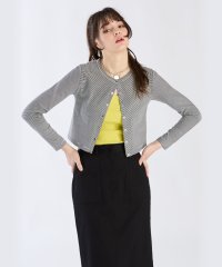 To b. by agnes b./WX51 CARDIGAN ボーダーコンパクトカーディガン/507835723