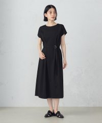 COMME CA ISM /【接触冷感・防汚機能】ベルト付　フレンチスリーブ　タック　ワンピース　/507929072