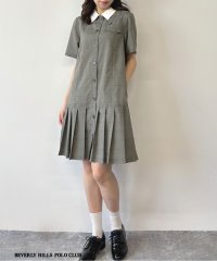NICOLE CLUB/新色追加【BEVERLY HILLS POLO CLUB】プリーツヘム半袖ワンピース/507935636