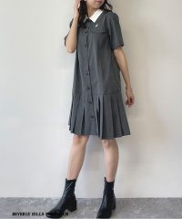 NICOLE CLUB/新色追加【BEVERLY HILLS POLO CLUB】プリーツヘム半袖ワンピース/507935636