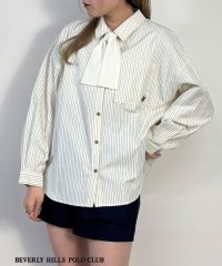 NICOLE CLUB/【BEVERLY HILLS POLO CLUB】ボウタイ付きビッグシャツ/507935638