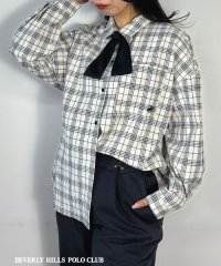 NICOLE CLUB/【BEVERLY HILLS POLO CLUB】ボウタイ付きビッグシャツ/507935638