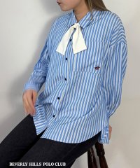 NICOLE CLUB/【BEVERLY HILLS POLO CLUB】ボウタイ付きビッグシャツ/507935638