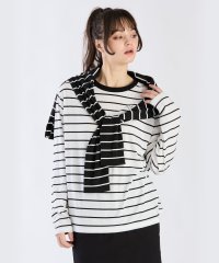 To b. by agnes b./WX59 TS ボーダーボーイズロングTシャツ/507951750