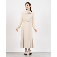 TONAL/トーナル TONAL シアースリーブボウタイマーメイドワンピース/507964914