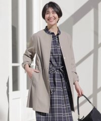 J.PRESS LADIES/【洗える・撥水】ドライツイルストレッチ ノーカラー コート/507974362