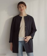 J.PRESS LADIES/【洗える・撥水】ドライツイルストレッチ ノーカラー コート/507974362