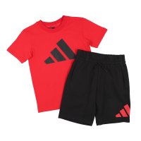 adidas/アディダス adidas ジュニア Tシャツハーフパンツセット K ESS BL Tシャツ ショーツ JC9716/507978332