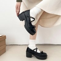 Shoes in Closet/シューズインクローゼット Shoes in Closet －シュークロ－ 軽量厚底 ヒールアップ 2WAYストラップ リボン メリージェーン 6942/507978339
