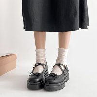 Shoes in Closet/シューズインクローゼット Shoes in Closet －シュークロ－ 軽量厚底 ダブルソール 2WAYストラップ リボン メリージェーン 6943/507978340