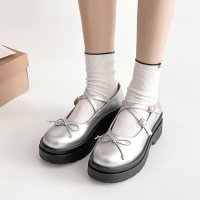 Shoes in Closet/シューズインクローゼット Shoes in Closet －シュークロ－ 軽量厚底 ダブルソール 2WAYストラップ リボン メリージェーン 6943/507978340
