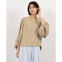 TONAL/トーナル TONAL ラウンドボリュームスリーブブラウス/507978522