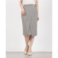 TONAL/トーナル TONAL ウールライクストレッチアシメタイトスカート/507978532