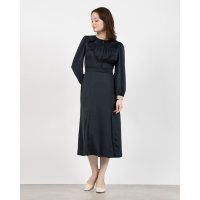 TONAL/トーナル TONAL サテンプリーツカラーワンピース/507978539