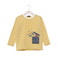 kladskap/クレードスコープ kladskap ポケットからロボットボーダー長袖Tシャツ/507978615