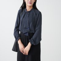 Doubleface Tokyo/ダブルフェーストーキョー Doubleface Tokyo 幾何柄スカーフタイブラウス/507978657