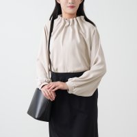Doubleface Tokyo/ダブルフェーストーキョー Doubleface Tokyo ハイネックゴムギャザーブラウス/507978658