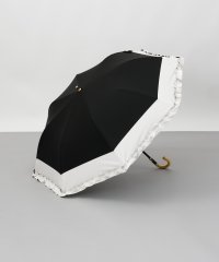 Beaurance/バイカラーフリル晴雨兼用パラソル（２段折り・トップフラット）/507978864
