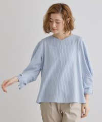 grove/【毎日着たい】麻調メッシュ袖コンシャスブラウス/507979315