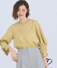 grove/【毎日着たい】麻調メッシュ袖コンシャスブラウス/507979315