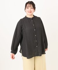 eur3/【大きいサイズ】ポーラバンドカラーチュニック/507980117