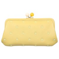 perche/ペルケ perche 財布 長財布 レディース 本革 がま口 ドット グリーン イエロー ゴールド シルバー 08－06－03561/507980391