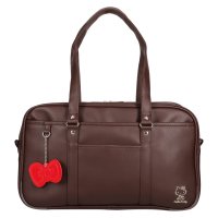 Sanrio characters/サンリオ Sanrio バッグ スクールバッグ ボストンバッグ レディース 17L 大容量 A4 軽量 ブラック ブラウン 黒 6205/507980401