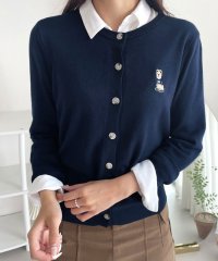 VIVIDLADY/ビビッドレディ VIVIDLADY ニットカーディガン 刺しゅう入り レイヤード カーディガンレディース 春秋冬 長袖/507981096