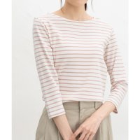 Honeys/ハニーズ Honeys 7分オーガニックボートT トップス Tシャツ カットソー オーガニックコットン UVカット 7分袖Tシャツ ボートネック 無地 ボーダー/507981313