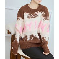 Lace Ladies/レースレディース Lace Ladies 配色 ロゴ グラデーション シャギー ニット プルオーバー/507981546