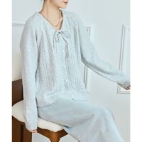 Lace Ladies/レースレディース Lace Ladies ラウンドネック パールボタン リボン ニット カーディガン/507981552
