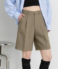 ad thie/アドティエ ad thie 【2025SS新作】タックハーフパンツ/507981893