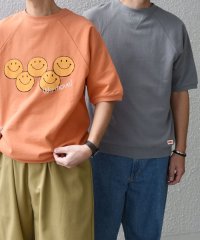SHIPS any MEN/【SHIPS any別注】athletic wear MASON: スマイルマーク/刺繍 スウェット Tシャツ◇/507981954