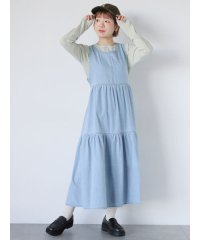 ehka sopo/デニムバックリボンワンピース/507982162