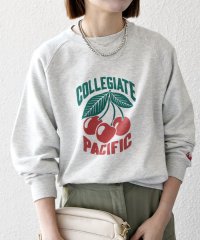 SHIPS any WOMEN/【SHIPS any別注】Collegiate Pacific: ロゴ プリント ＆ 刺繍 スウェット 25SS/507982177