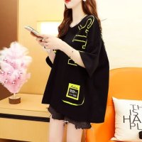 Belle Cie/ベルシー Belle Cie Tシャツ トップス 半袖 ネオン 蛍光 ポケット 大きいサイズ レディース ロゴ ストリート パンク 派手 インパクト かっこいい/507982374