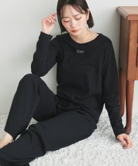ad thie/アドティエ ad thie 【2025SS新作】ロゴ刺繍スムースロングTシャツルームウェア/507982594