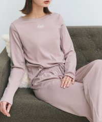ad thie/アドティエ ad thie 【2025SS新作】ロゴ刺繍スムースロングTシャツルームウェア/507982594
