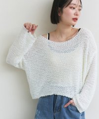 ad thie/アドティエ ad thie 【2025SS新作】ドロップショルダーニットプルオーバー/507982600