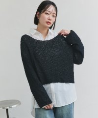 ad thie/アドティエ ad thie 【2025SS新作】ドロップショルダーニットプルオーバー/507982600