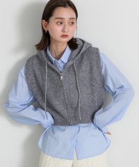 ad thie/アドティエ ad thie 【2025SS新作】フード付きジップアップニットベスト/507982601
